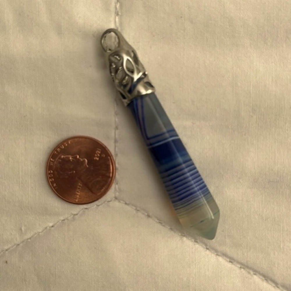Blue Agate Pendant